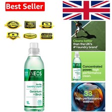 Geranium & Birch Non- Washing Liquid 1L - Gentle on Fabrics, Tough on Stains 8.99 per litre