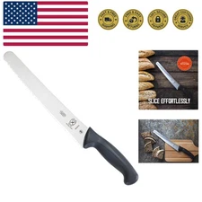 M23210 Millennia Black Handle, 10-Inch Wide Wavy Edge, Bread Knife Download I...