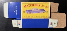 Matchbox 57 Chevrolet Impala 61-65 Type D Repro Box