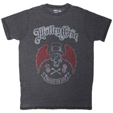 Image of Motley Crue Skull Wings Band Logo  T Shirt