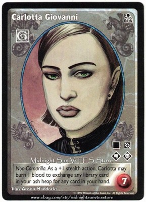 Carlotta Giovanni Giovanni Dark Sovereigns V:TES VTES Vampire CCG