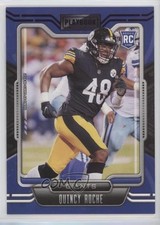 2021 Panini Playbook Rookie Purple Quincy Roche #195 10bz