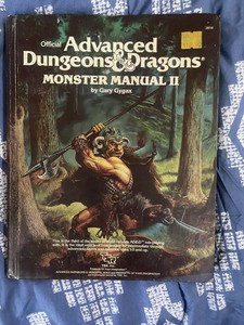 Advanced Dungeons & Dragons Monster Manual II 2 1983 TSR Gary Gygax Book D&D