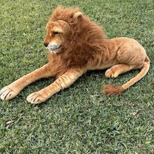 Melissa  Doug Huge Plush Lion Jumbo Stuffed Animal 6 Ft Long King Of The Jungle