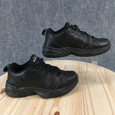 Nike Shoes Mens 7 Black Air Monarch IV Training Sneakers Leather Low 415445-001