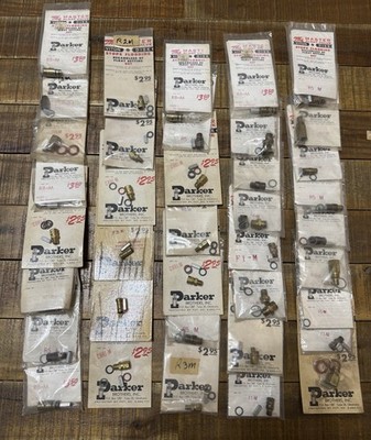 NOS Lot of 38 Parker Brothers Inc Master Float Valves Viton Disk Resellers Tulsa