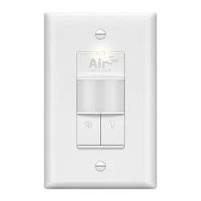 Fresh Air Circulator Timer and Motion Sensor Light Switch, PIR Sensor, Occupa...