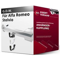 für Alfa Romeo Stelvio Typ 949 (G.D.W.) AnhäNgerkupplung Vertikal Abnehmbar Neu