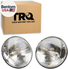 Driver and Passenger Side Headlight Assembly Set Sealed Beam Compatible with 67-