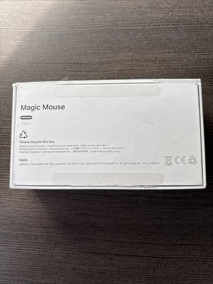 Apple Magic Mouse Multi-Touch Surface Modell 2024 USB-C, weiß, A3204 MXK53AM/A - Bild 3 von 4