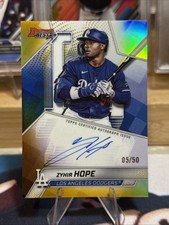 2025 Bowman’s Best Zyhir Hope /50 Gold Refractor Prospect Auto #B24-ZH