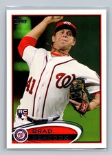 2012 Topps Brad Peacock  #275 - Washington Nationals - ROOKIE CARD. rookie card picture