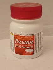Tylenol Extra Strength 500mg , 100 Caplets Exp 12/2029