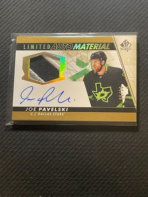 2022-23 SP Authentic  Joe Pavelski Limited Auto Material Patch /50