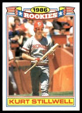 Kurt Stillwell 1987 Topps #17 Reds MLB READ FREE SHIPPING AutographDen