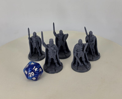 City Guards (set of 5) Unpainted Miniatures TTRPG Dungeons And Dragons FDG