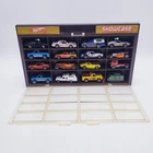 Vintage Hot Wheels Showcase Display Case w/ Cars Diecast Collector Display
