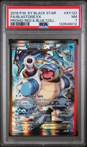 POKEMON BLASTOISE EX BLACK STAR PROMO XY122 PSA 7 REGRADE INVEST