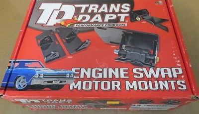 Transdapt 4595 LS Engine Swap Frame Motor Mounts, Steel, Chevy 1997-19, PAIR