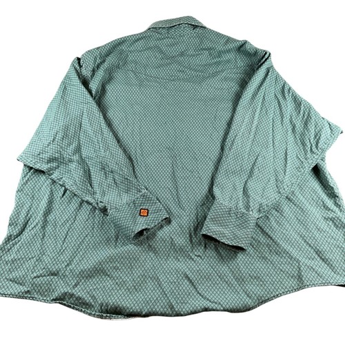 Wrangler Flame Resistant Work Shirt FR Diamond Print 4XL Big HRC2 - Picture 2 of 7