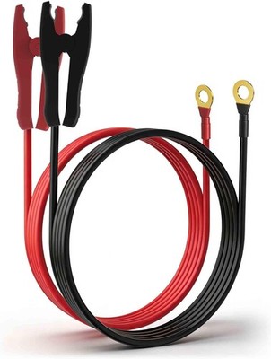 2PCS 50A Jumper Cable Alligator Clips 3.3FT 14AWG Car Battery Charger