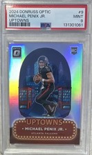 Panini Donruss Optic Uptowns Michael Penix Jr. Rookie #9 PSA 9 2024 Falcons