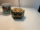 antique music box inlaid plays fine wood made by morelli — photo 1