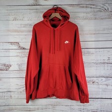 Nike Mens Sportswear Club Fleece Pullover Hoodie University Red BV2654-657 2XL