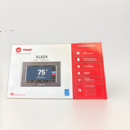 Brand New Trane XL824 Smart Wi-Fi Thermostat – Model TCONT82452D