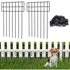 25 Pack Animal Barrier Fence, Rustproof Metal Wire Panel Garden Decorative Fence