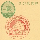 Tiwan Universal Postal Union Special cancel 1935/Taipei Japan Postal card f2