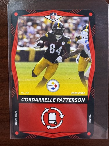 2025 Uno Elite Red - #142 Cordarrelle Patterson - Pittsburgh Steelers