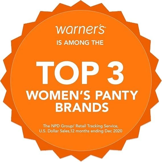 Warner's Mujer Sin Muffin Top Calzoncillos Panty - Paquete de 3, XL Foto 4 de 4