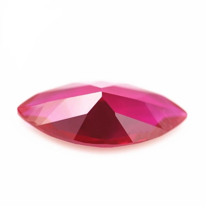Synthetic Ruby Marquise Fine Cut AAA Loose Gemstone For Assorted Jewelry - Image 2 of 4
