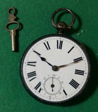 ANTICHISSIMO OROLOGIO DA TASCA CON CASSA IN ARGENTO DIAMETRO MM 45 PESO GR 80 CA
