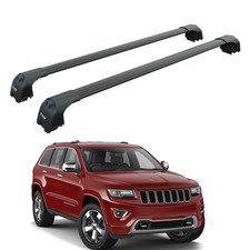 Jeep Grand Cherokee WK2 (2011-2021) Roof Rack Cross Bars Flush Rail, Black