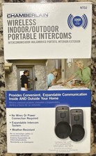 Chamberlain Wireless Indoor Outdoor Portable Intercom System NTD2 1000 ft Range