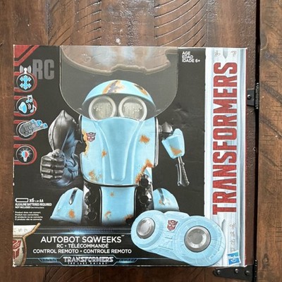 Hasbro Transformers Autobot Sqweeks Remote Control Robot Toy Blue