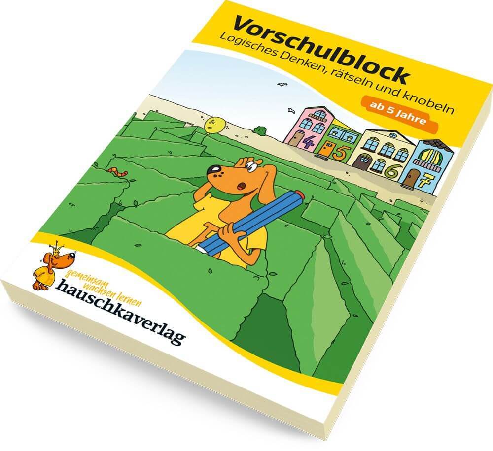 Thumbnail - Vorschulblock - Logisches Denken, Rätseln Und Knobeln Ab 5 Jahre. Ab 5