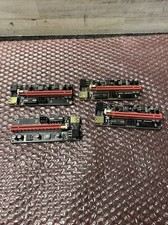 Lot of 4 GPU Riser PCE164P-N08 VER009S PCI-E 1X TO 16X ADAPTER