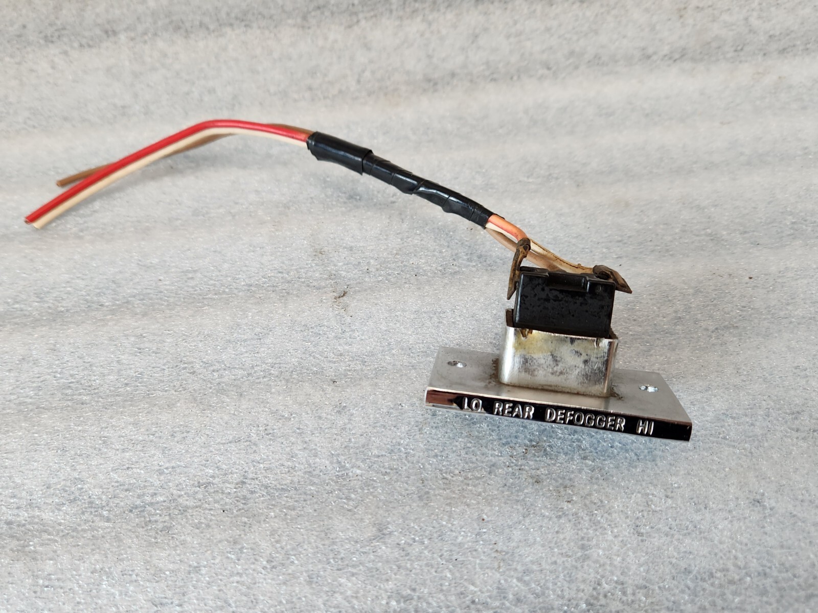 1968 1969 Cutlass 442 Rear Defogger Dash Switch Bezel Wiring Olds A-Body OEM