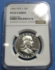 1956 Proof Franklin Half Dollar NGC PF 67 Cameo  #20-002