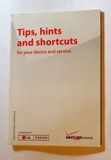 Verizon cell phone LG VX8360 owner manual Tips, Hints  Shortcuts 2009 flip phon