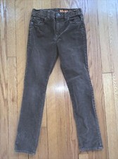 Crewcuts kids' boys size 10 acorn brown stretch adjustable waist corduroy pants