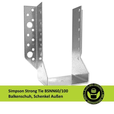 Simpson Strong Tie BSNN60/100 Balkenschuh, Schenkel Außen