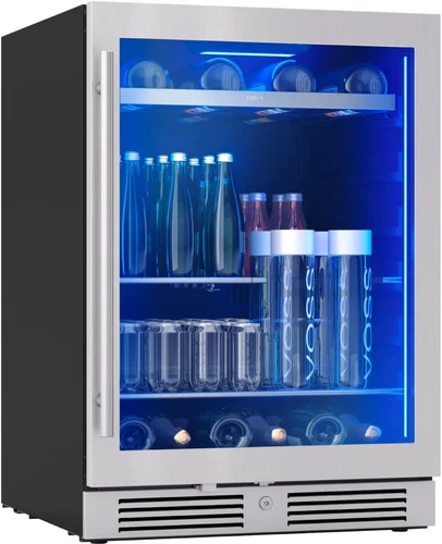 Presrv 24 Inch Beverage and Wine Fridge Single Zone under Counter, Built-In Drin