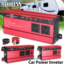 5000W 2500W 12V 24V A 110V Convertidor Con 4 USB Para Carro Inversor Corriente