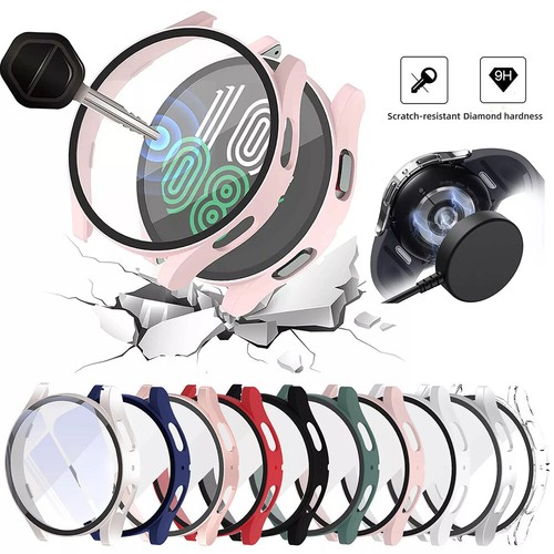 Hülle für Samsung Galaxy Watch 4-7 40mm/44mm Schutzglas Case Display Panzerfolie