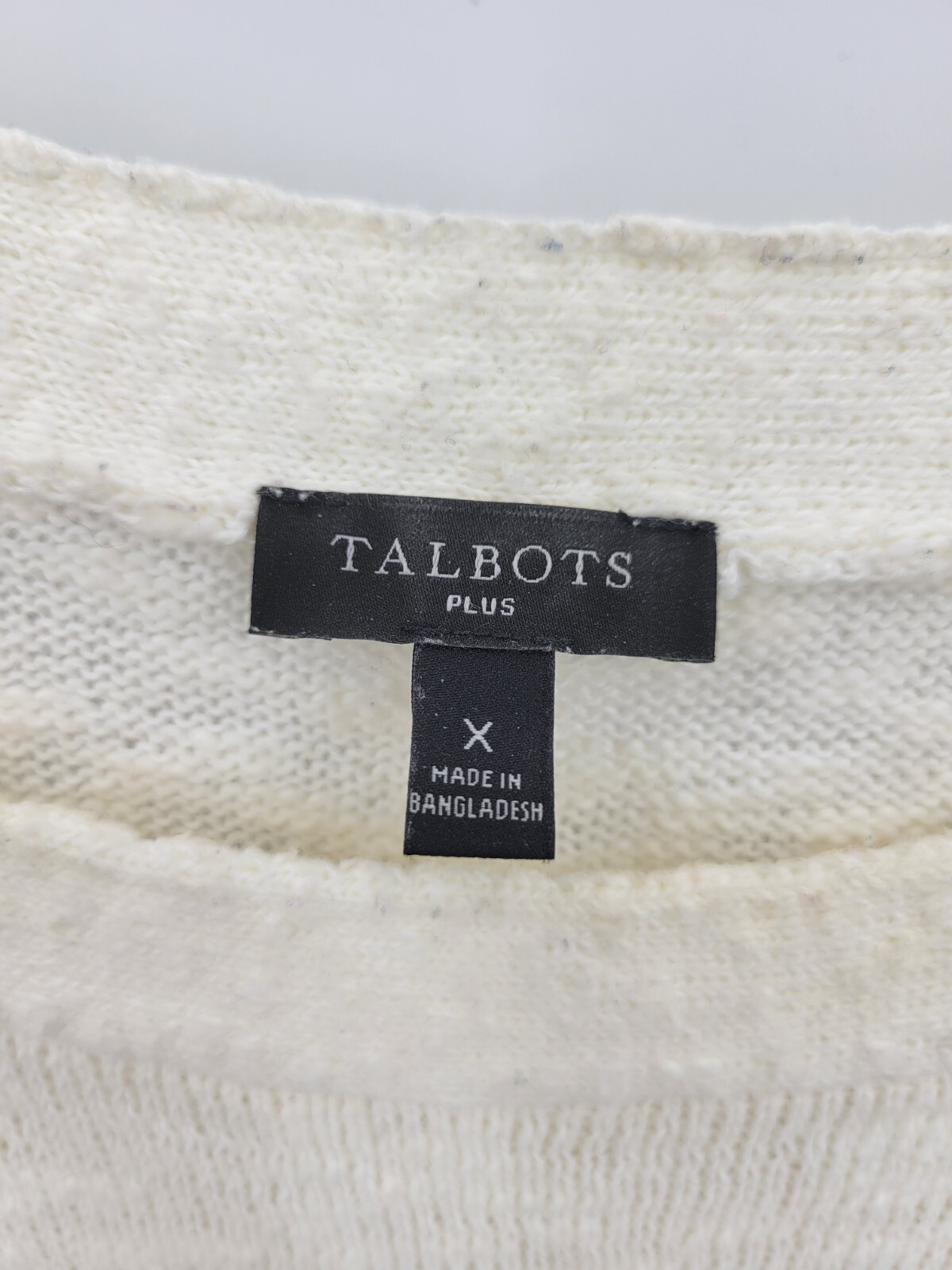 Talbots Sweater Womens Plus X Ivory Multicolor St… - image 4
