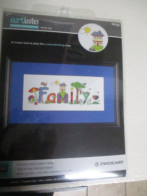 Zweigart Artiste 2015 Cross Stitch Kit FAMILY 14-Count